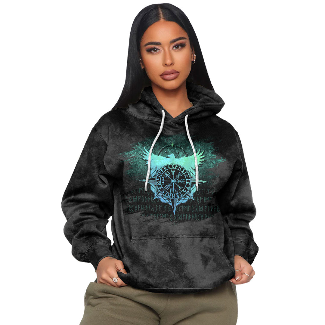 Viking Fate (Vegvisir) Viking Hoodie Helm and Hammer Shop