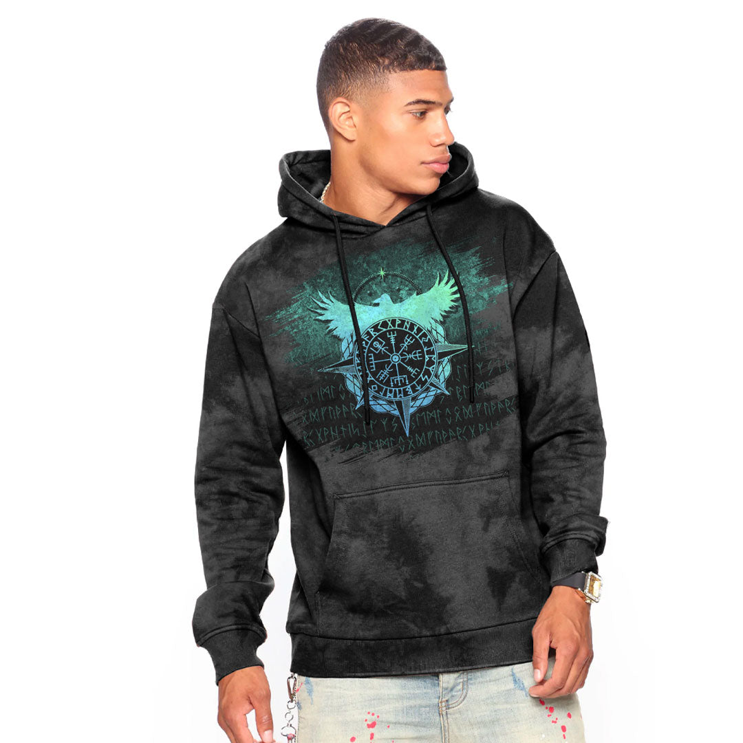 Viking Fate (Vegvisir) Viking Hoodie Helm and Hammer Shop