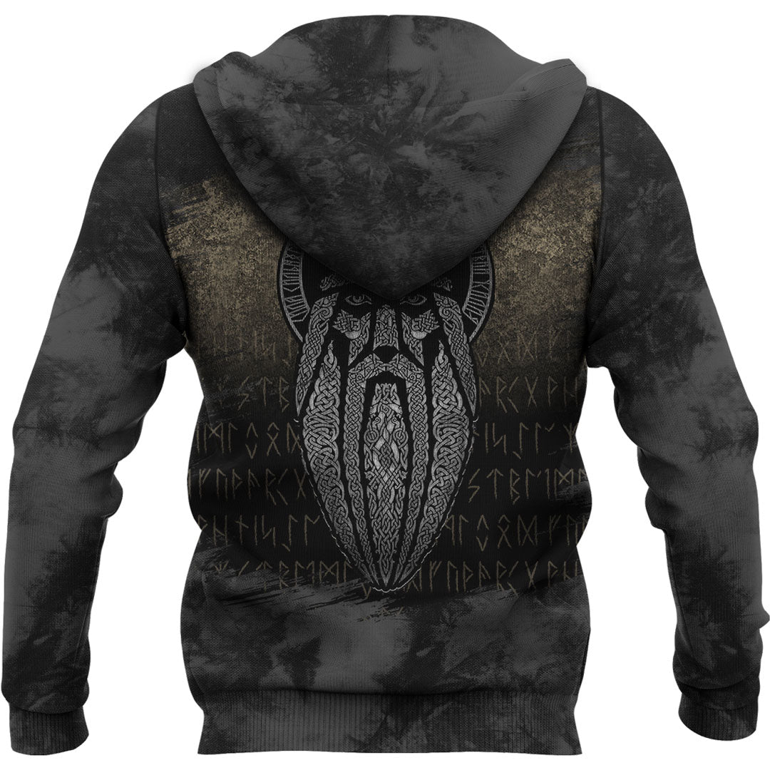 Viking Odin Art Viking Hoodie Helm and Hammer Shop