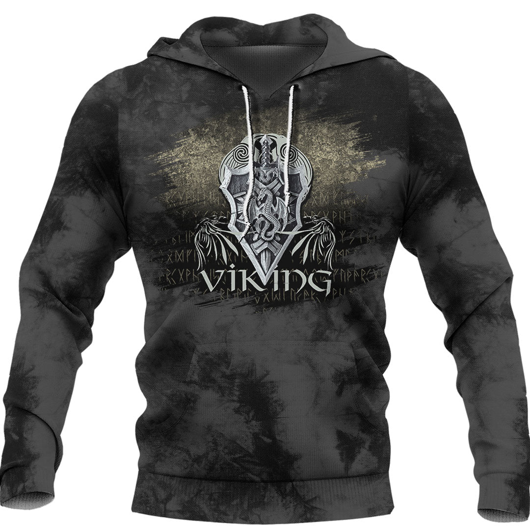 Viking Fenrir Wolf #2 Viking Hoodie Helm and Hammer Shop