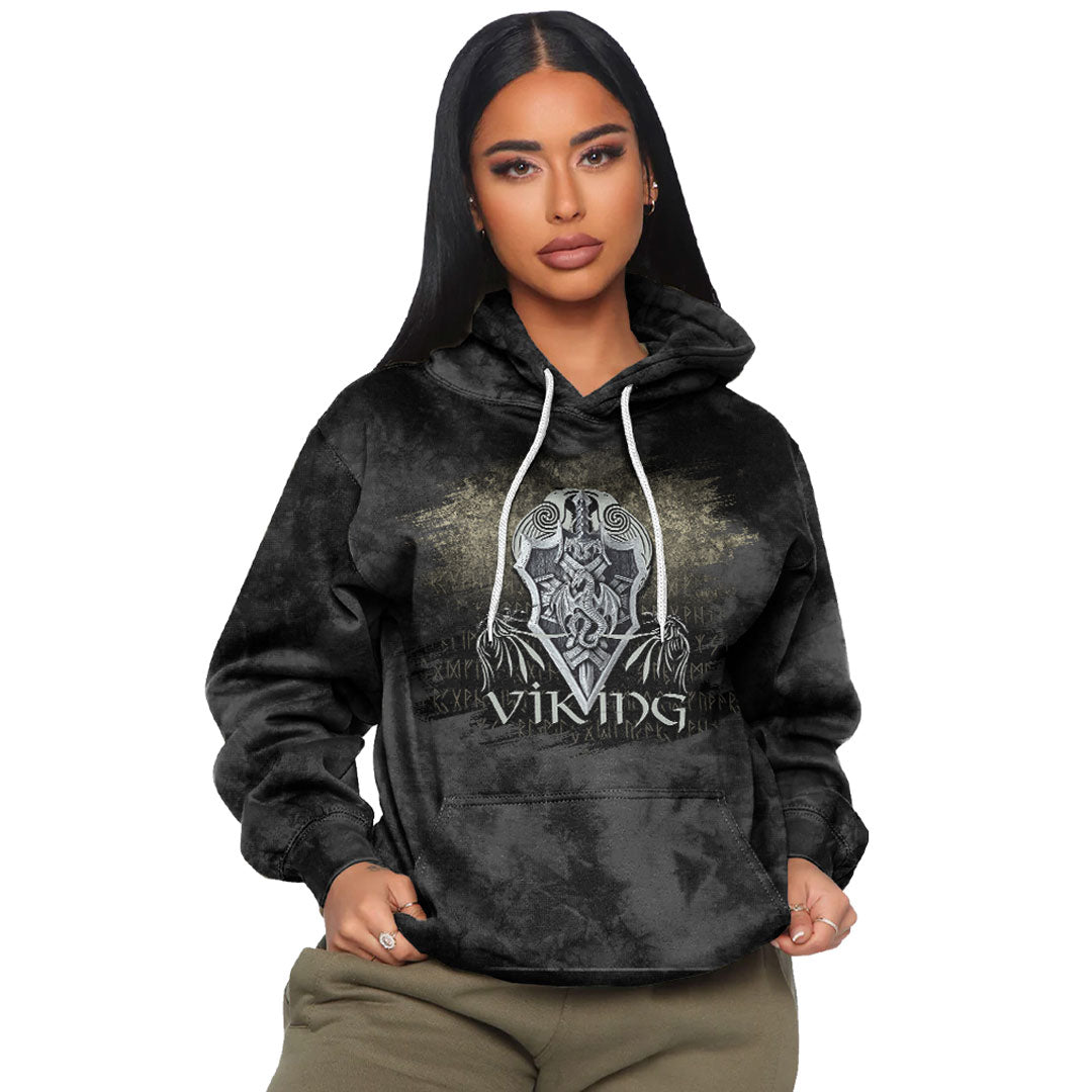 Viking Fenrir Wolf #2 Viking Hoodie Helm and Hammer Shop
