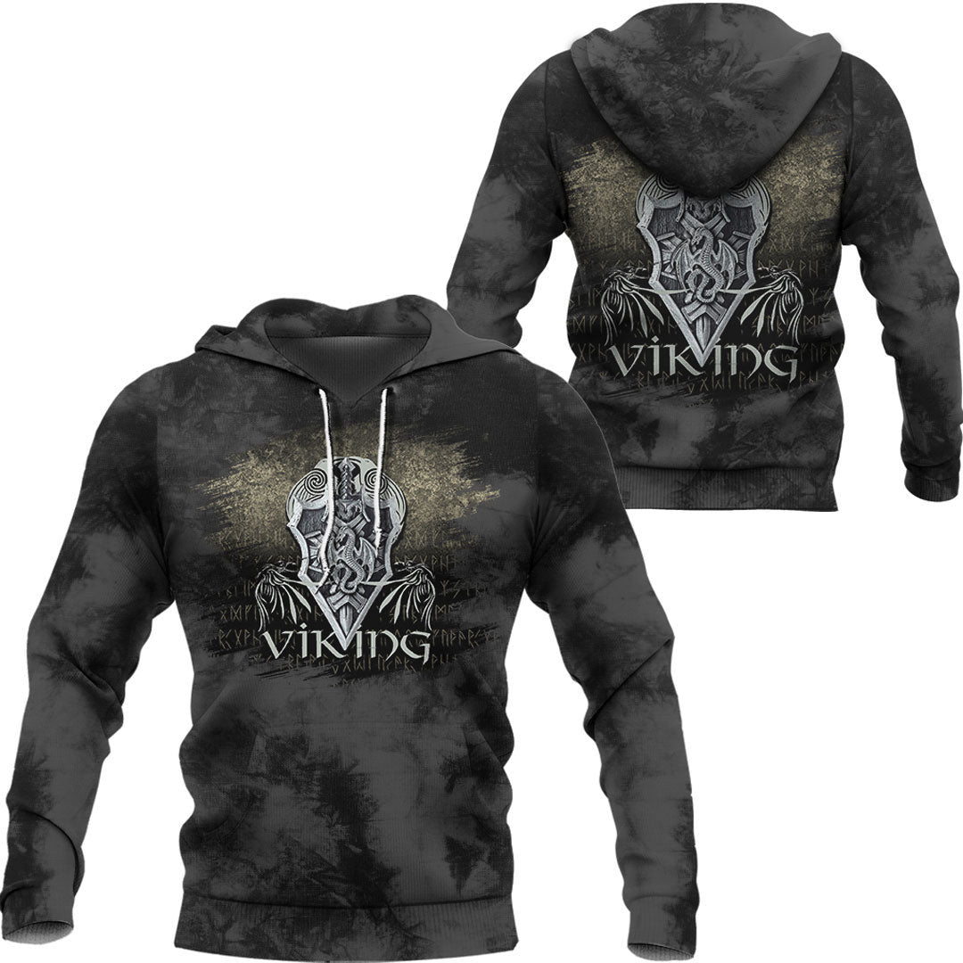 Viking Fenrir Wolf #2 Viking Hoodie Helm and Hammer Shop
