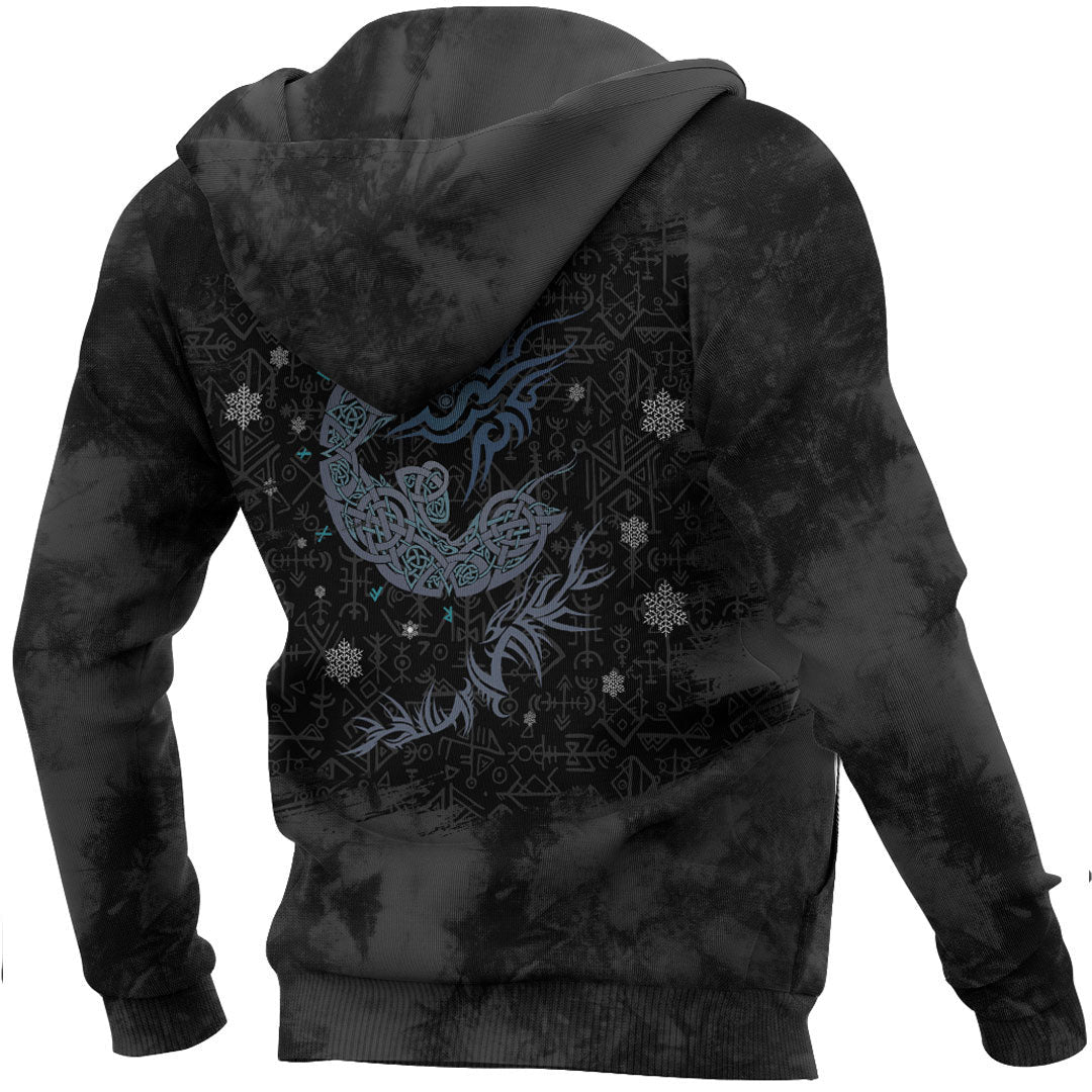 Viking Fenrir Wolf #1 Viking Hoodie Helm and Hammer Shop