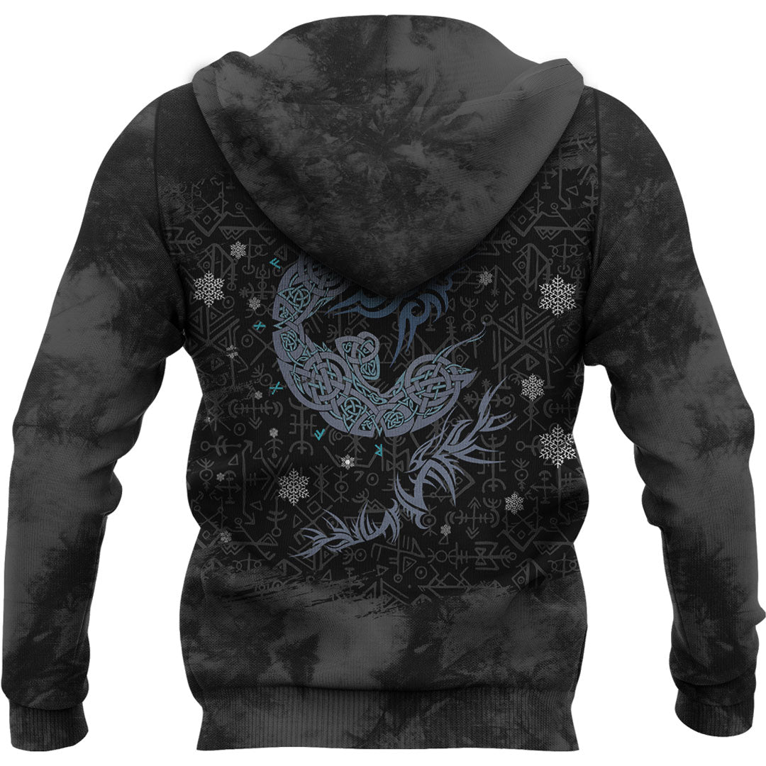 Viking Fenrir Wolf #1 Viking Hoodie Helm and Hammer Shop