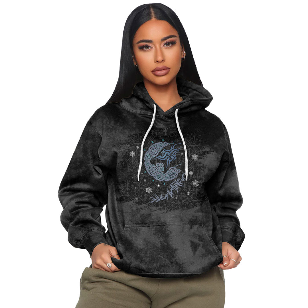 Viking Fenrir Wolf #1 Viking Hoodie Helm and Hammer Shop