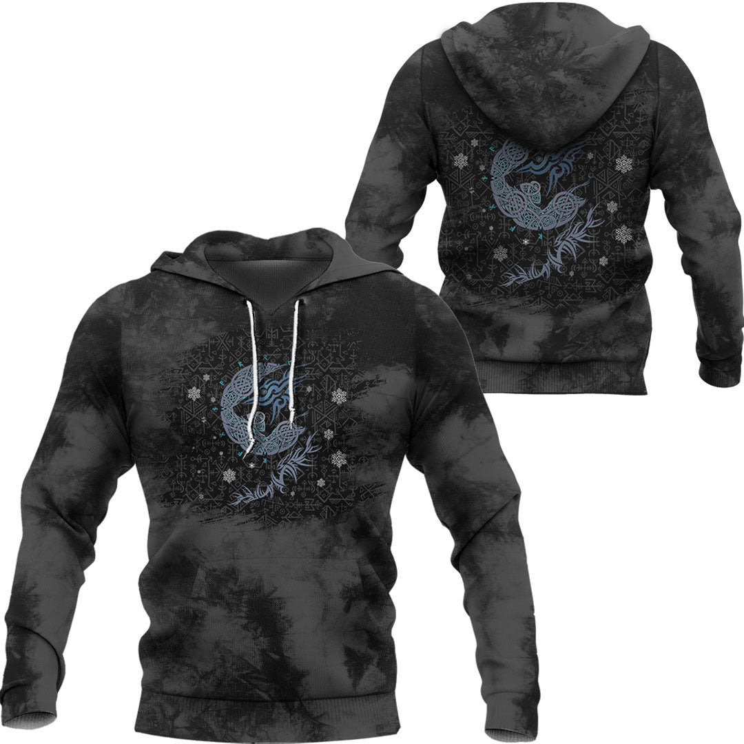 Viking Fenrir Wolf #1 Viking Hoodie Helm and Hammer Shop