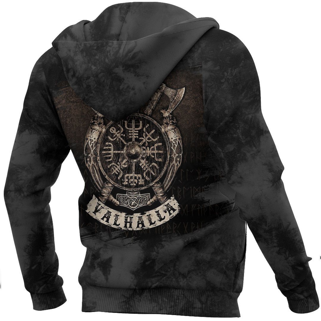Viking Special Vegvisir Valhalla Viking Hoodie Helm and Hammer Shop