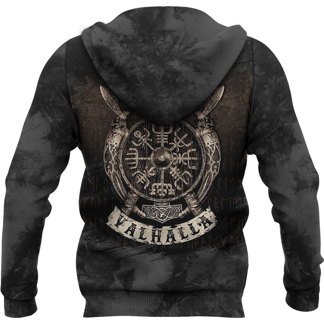 Viking Special Vegvisir Valhalla Viking Hoodie Helm and Hammer Shop