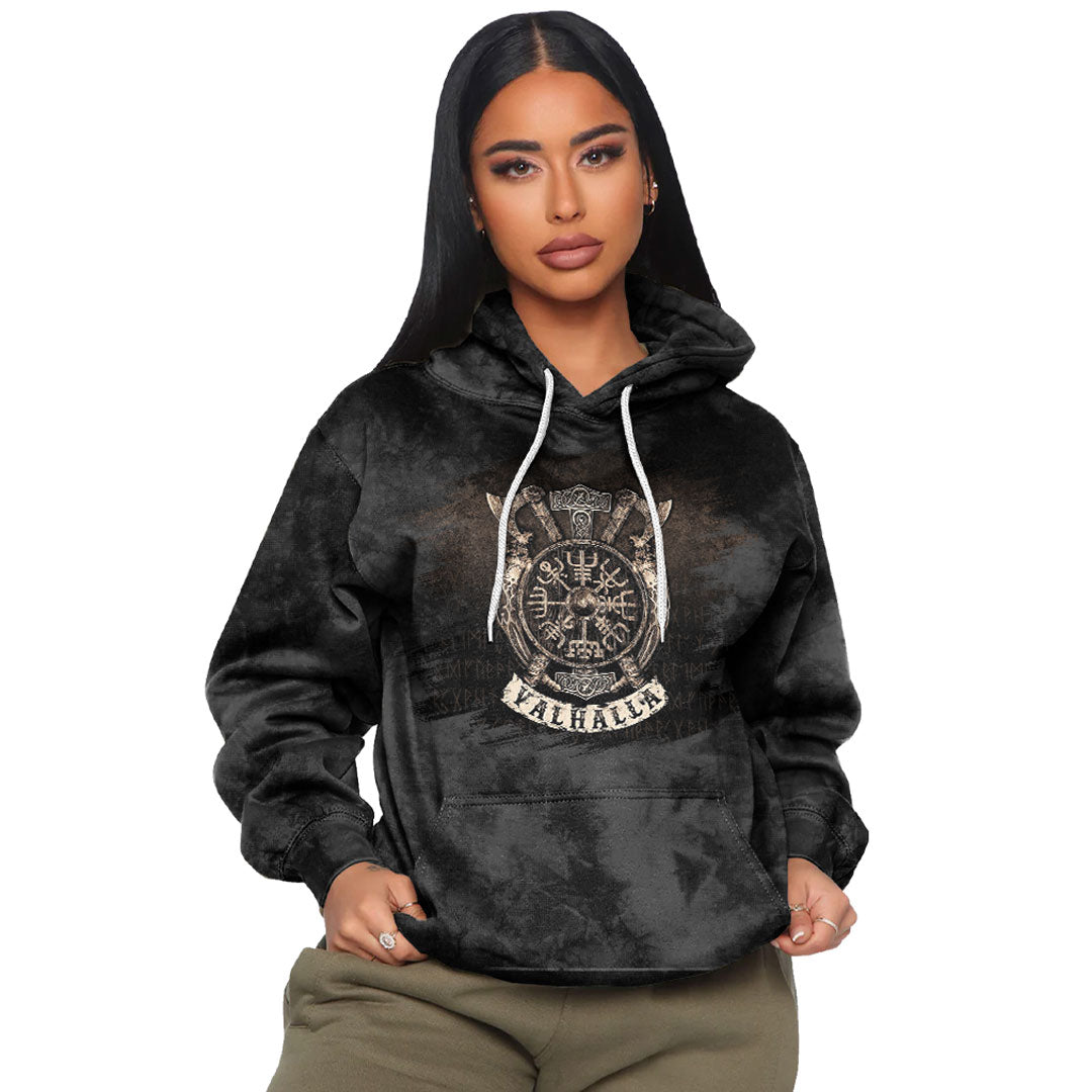Viking Special Vegvisir Valhalla Viking Hoodie Helm and Hammer Shop