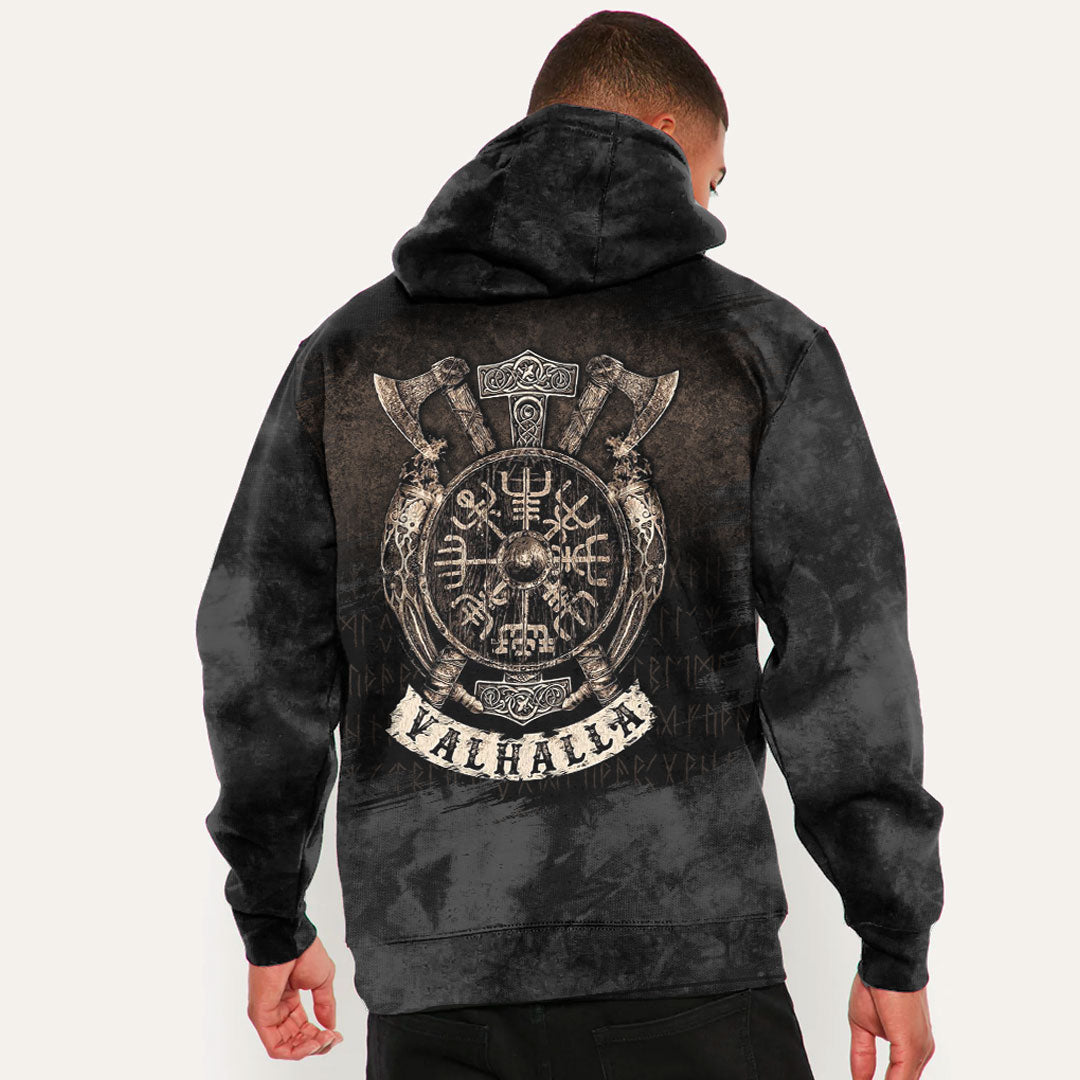 Viking Special Vegvisir Valhalla Viking Hoodie Helm and Hammer Shop