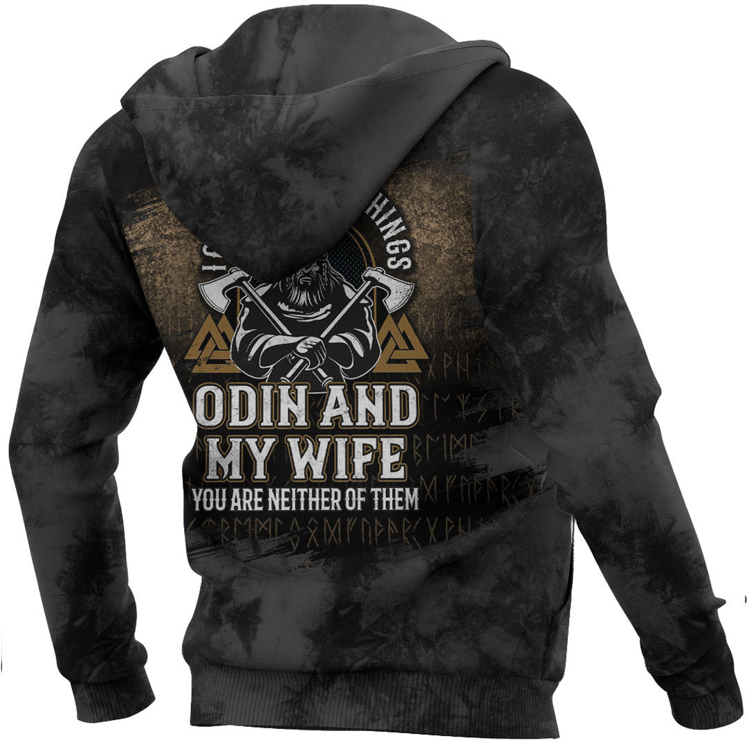 Viking Saying Odin Northman Viking Hoodie Helm and Hammer Shop