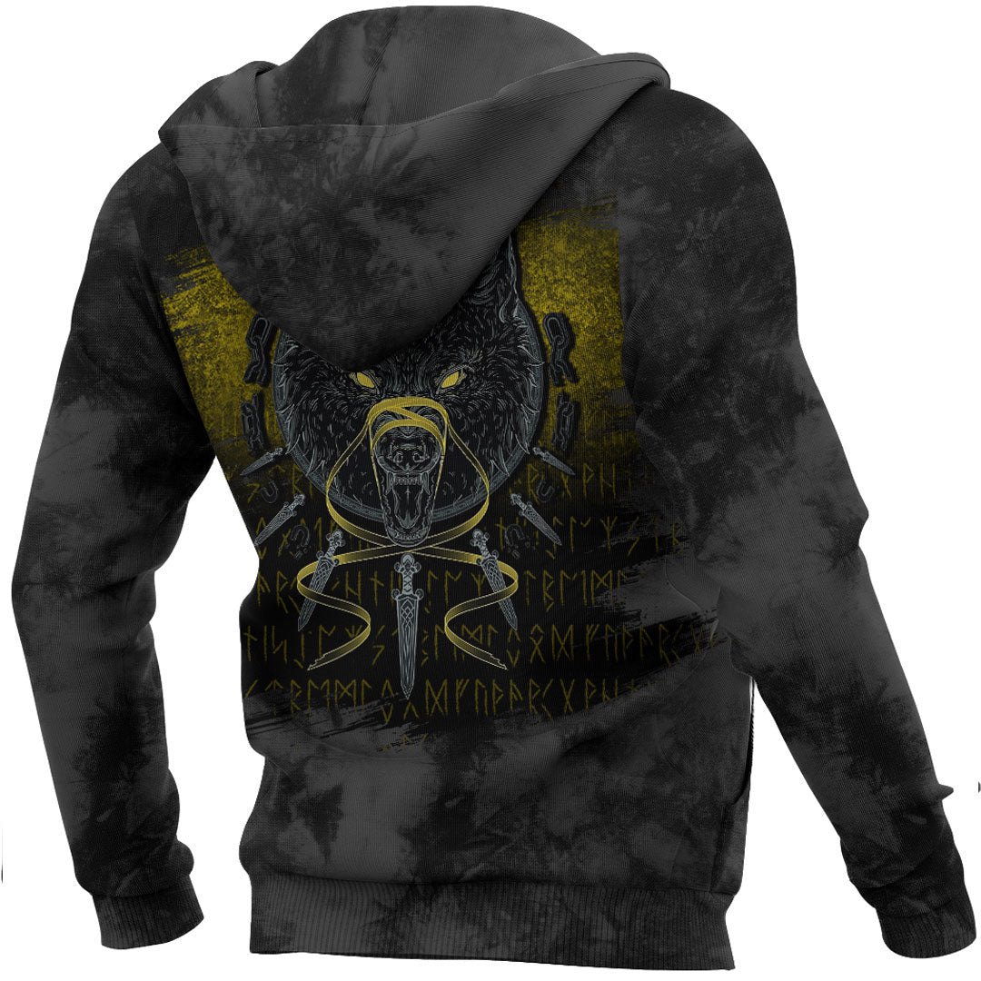 Viking Fenrir #3 Viking Hoodie Helm and Hammer Shop