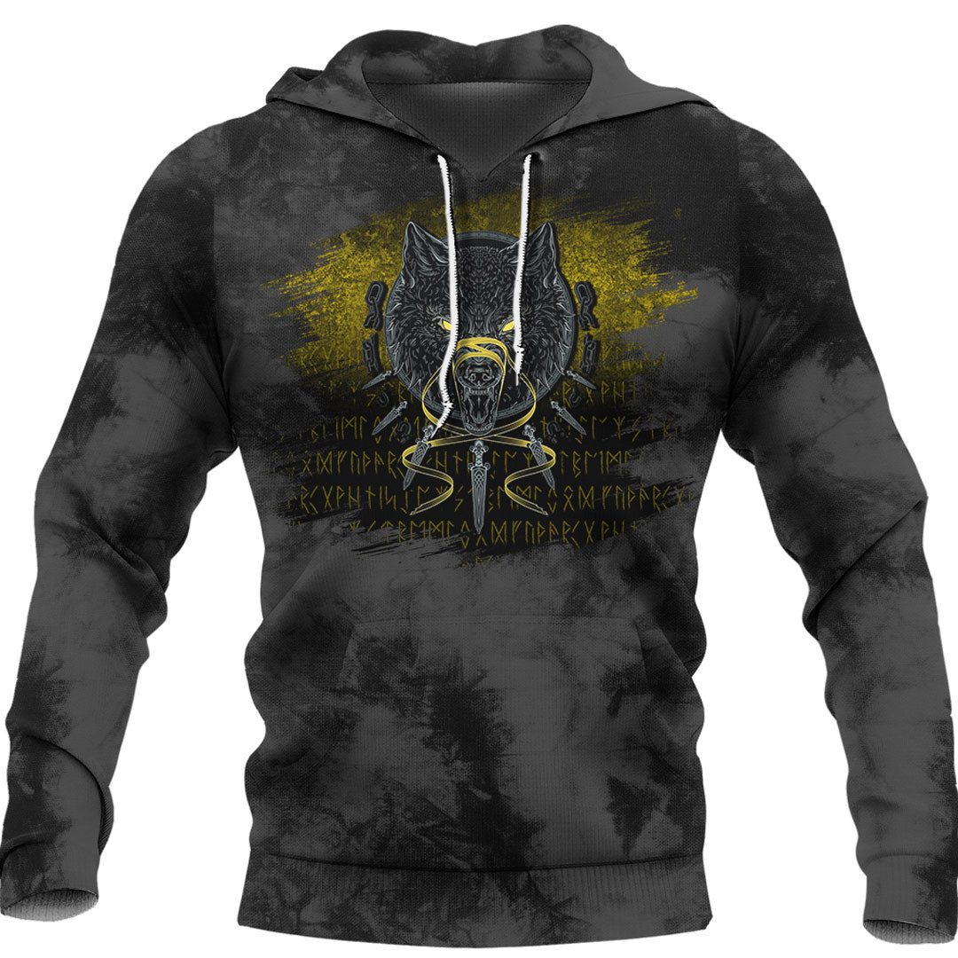 Viking Fenrir #3 Viking Hoodie Helm and Hammer Shop