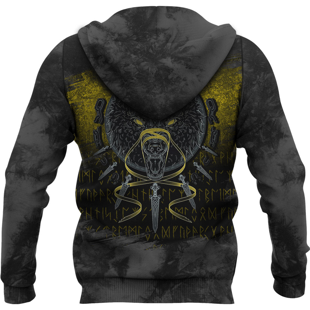 Viking Fenrir #3 Viking Hoodie Helm and Hammer Shop