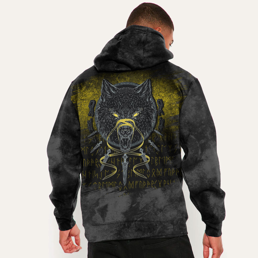 Viking Fenrir #3 Viking Hoodie Helm and Hammer Shop