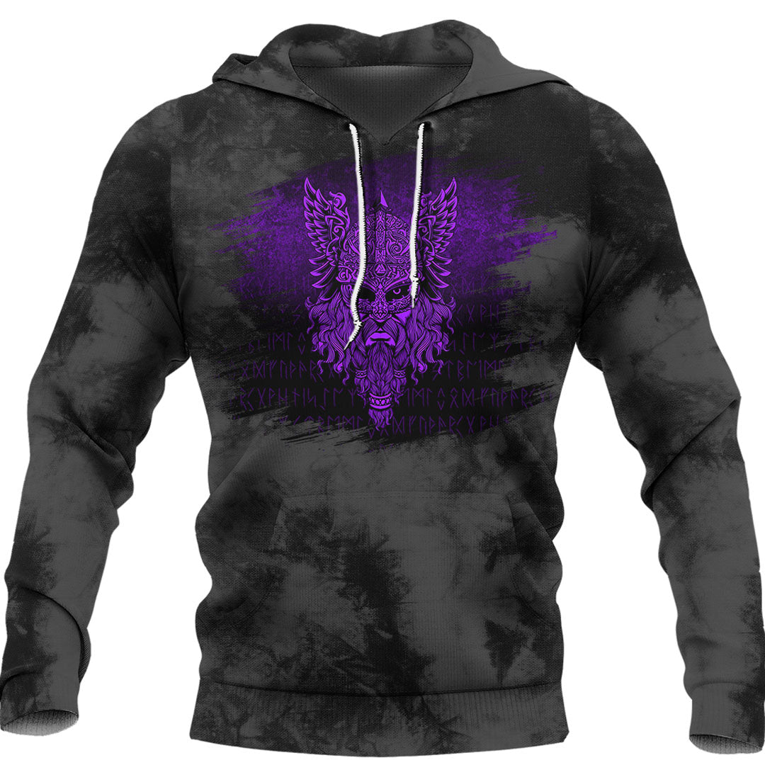 Viking Special Odin Puple Viking Hoodie Helm and Hammer Shop