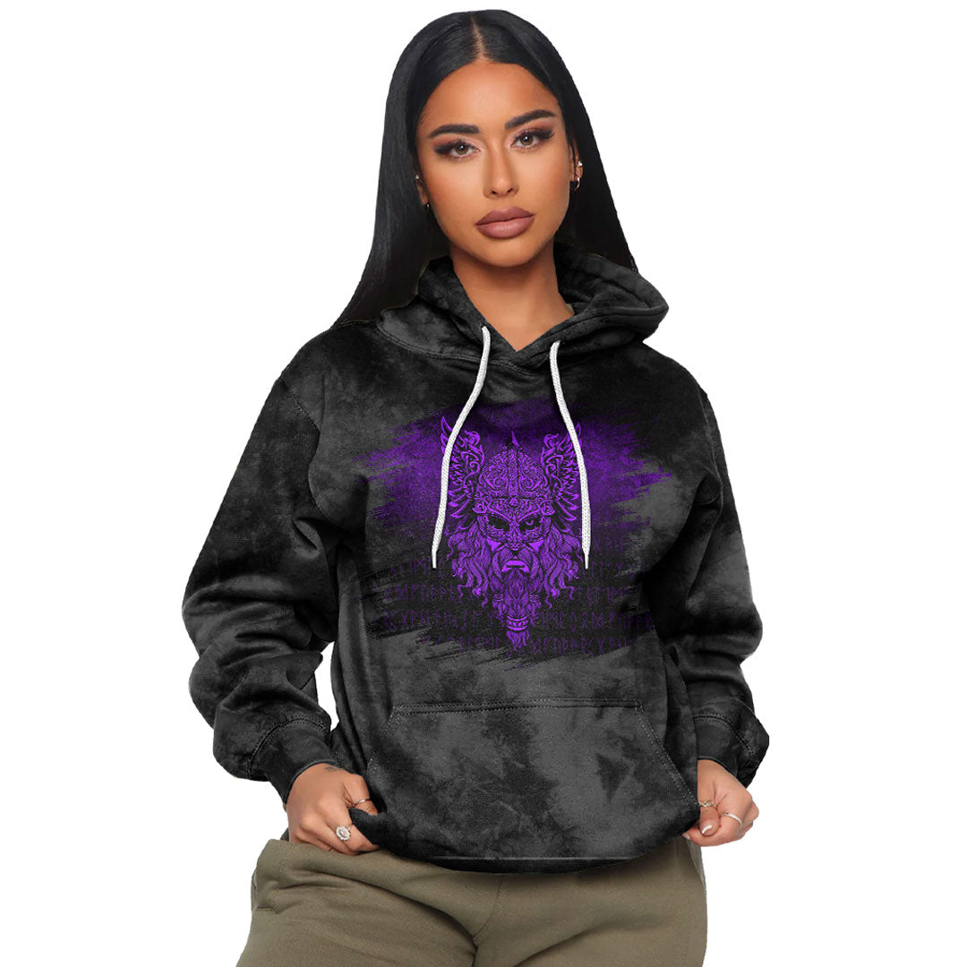 Viking Special Odin Puple Viking Hoodie Helm and Hammer Shop