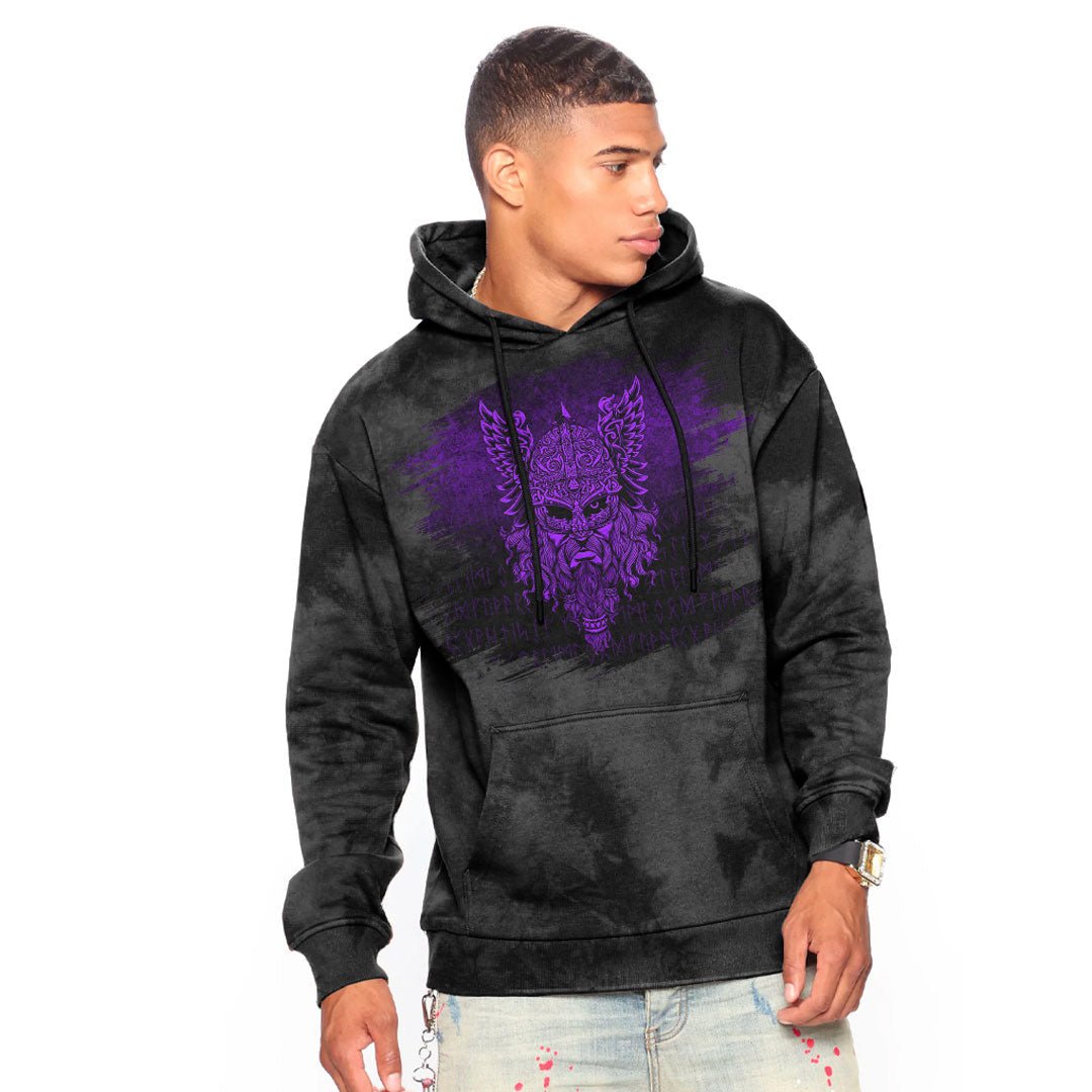 Viking Special Odin Puple Viking Hoodie Helm and Hammer Shop
