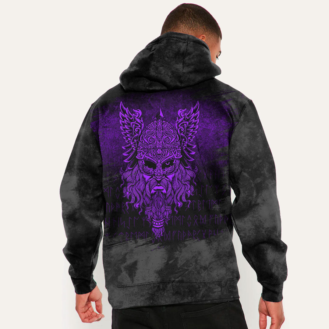 Viking Special Odin Puple Viking Hoodie Helm and Hammer Shop