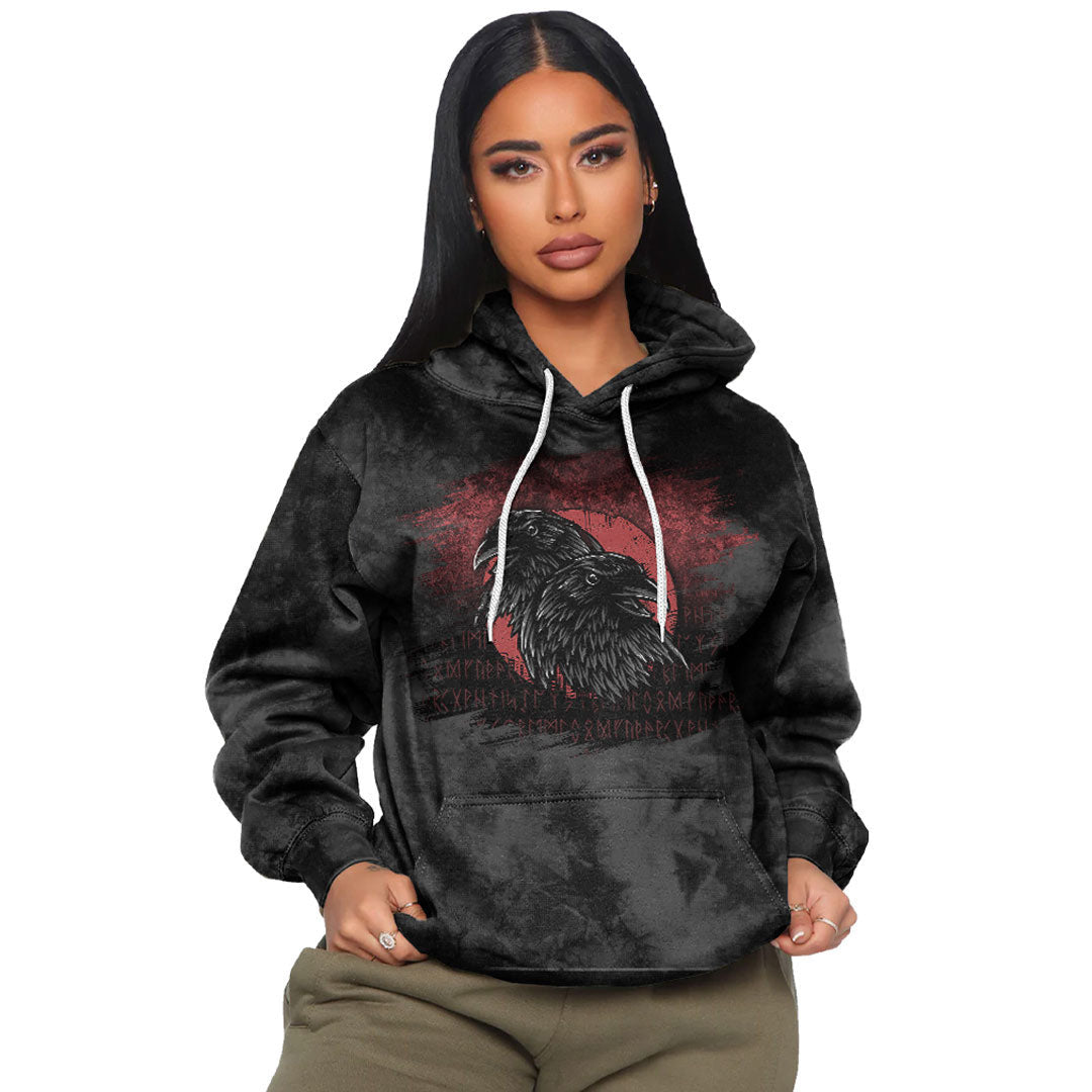 Viking Ravens #1 Viking Hoodie Helm and Hammer Shop