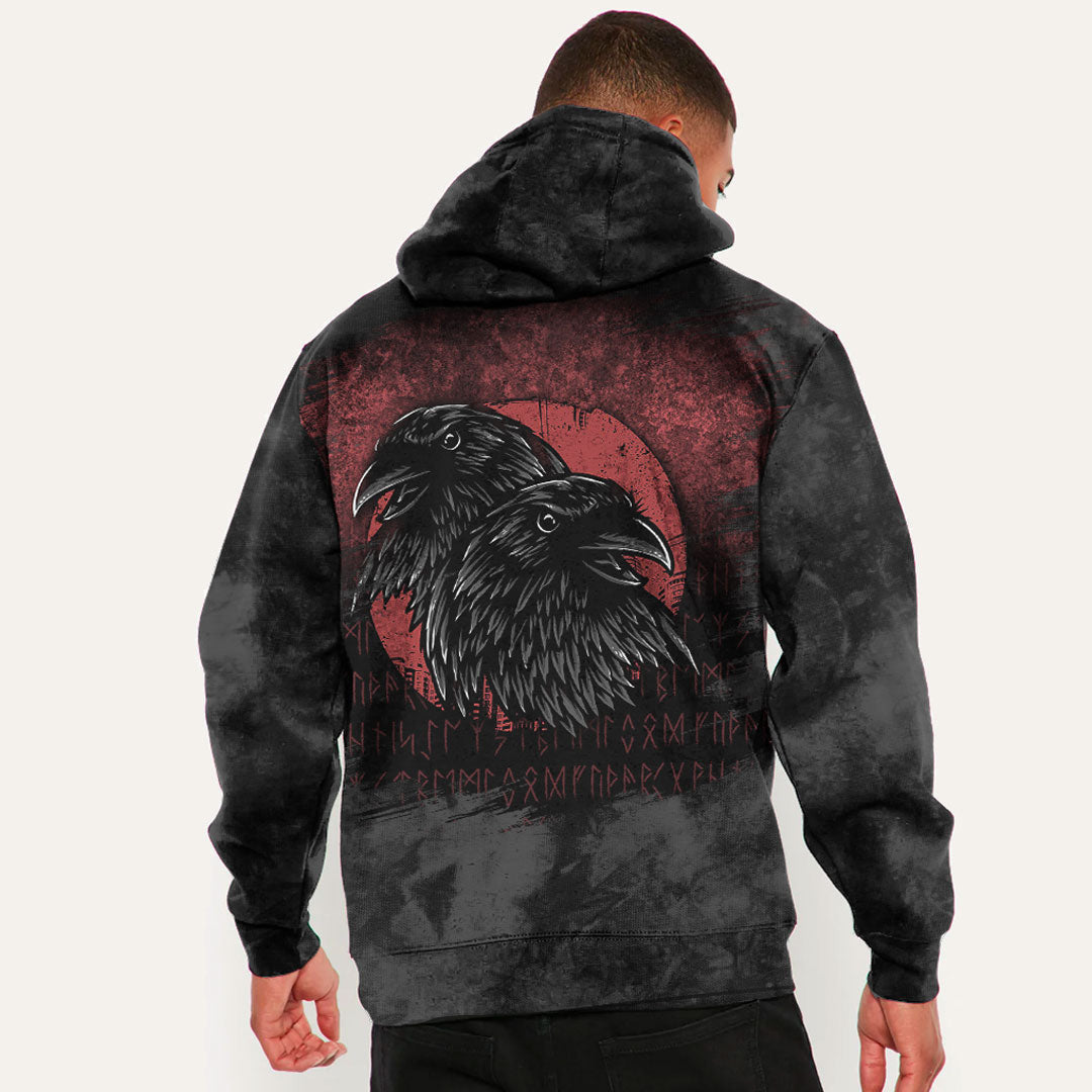 Viking Ravens #1 Viking Hoodie Helm and Hammer Shop