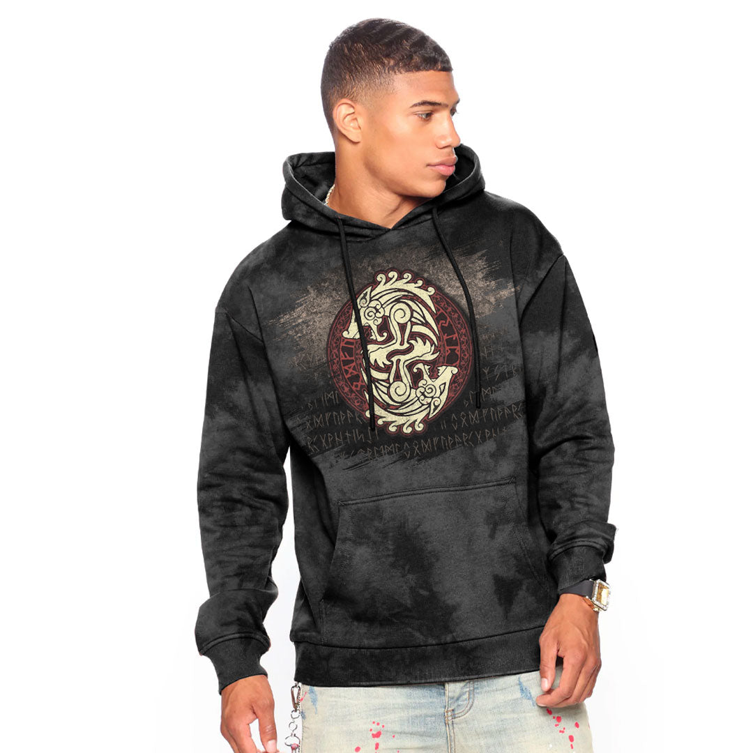 Viking Fenrir Loki's Son Viking Hoodie Helm and Hammer Shop