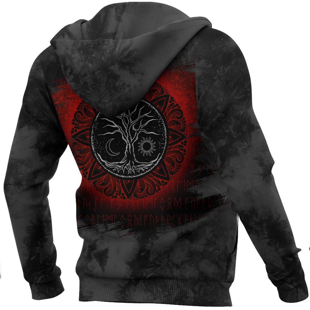 Viking Yggdrasil Tree Of Life Viking Odin World Ash Viking Hoodie Helm and Hammer Shop