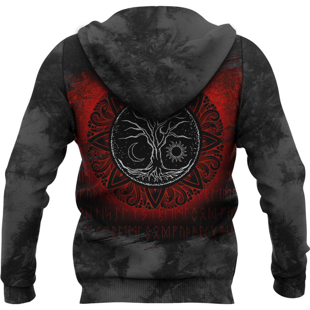 Viking Yggdrasil Tree Of Life Viking Odin World Ash Viking Hoodie Helm and Hammer Shop