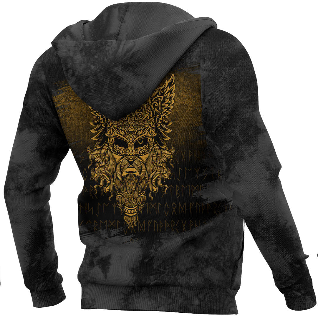 Viking Special Odin Gold Viking Hoodie Helm and Hammer Shop