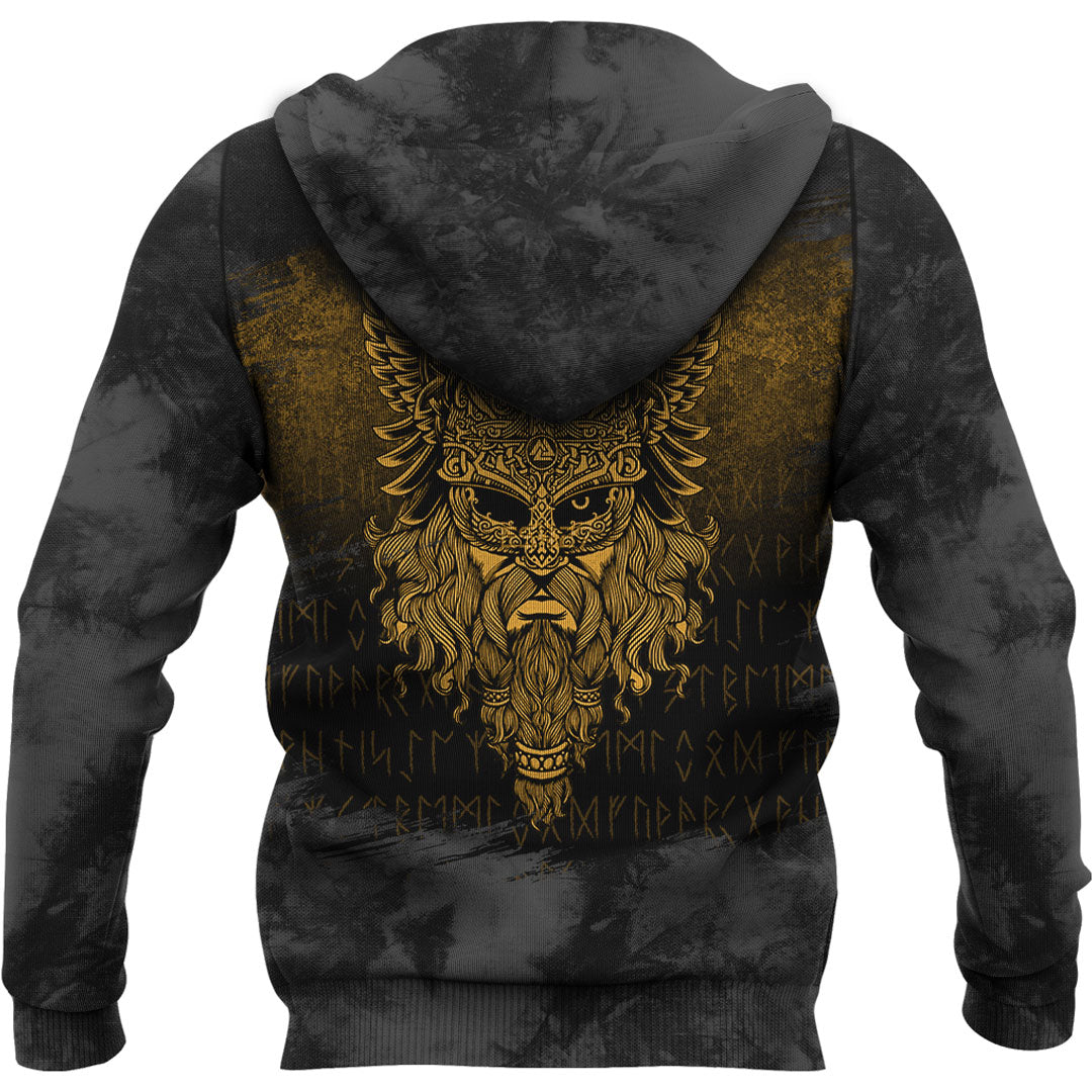 Viking Special Odin Gold Viking Hoodie Helm and Hammer Shop