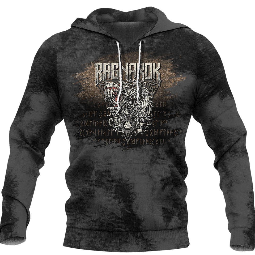 Viking Fenrir Ragnarok Norse Viking Hoodie Helm and Hammer Shop