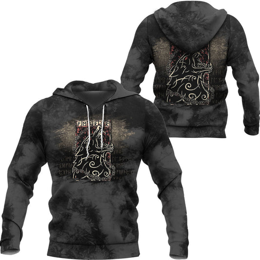 Viking Fenrir #4 Viking Hoodie Helm and Hammer Shop