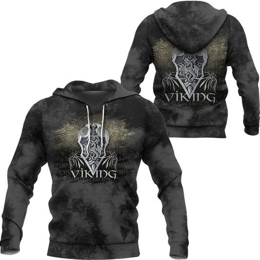 Viking Fenrir Wolf #2 Viking Hoodie Helm and Hammer Shop