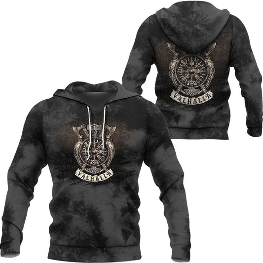 Viking Special Vegvisir Valhalla Viking Hoodie Helm and Hammer Shop