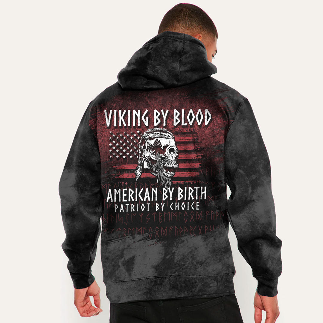 Viking By Blood American By Birth Patriot By Viking Hoodie Helm and Hammer Shop
