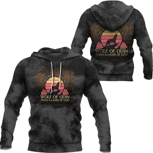 Viking Valhalla Viking Saying Better To Be A Wolf Of Odin Viking Hoodie Helm and Hammer Shop