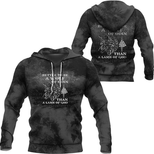 Viking Wolf Of Odin 1 Viking Hoodie Helm and Hammer Shop