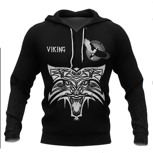 Viking Fenrir Viking Hoodie Basic Helm and Hammer Shop