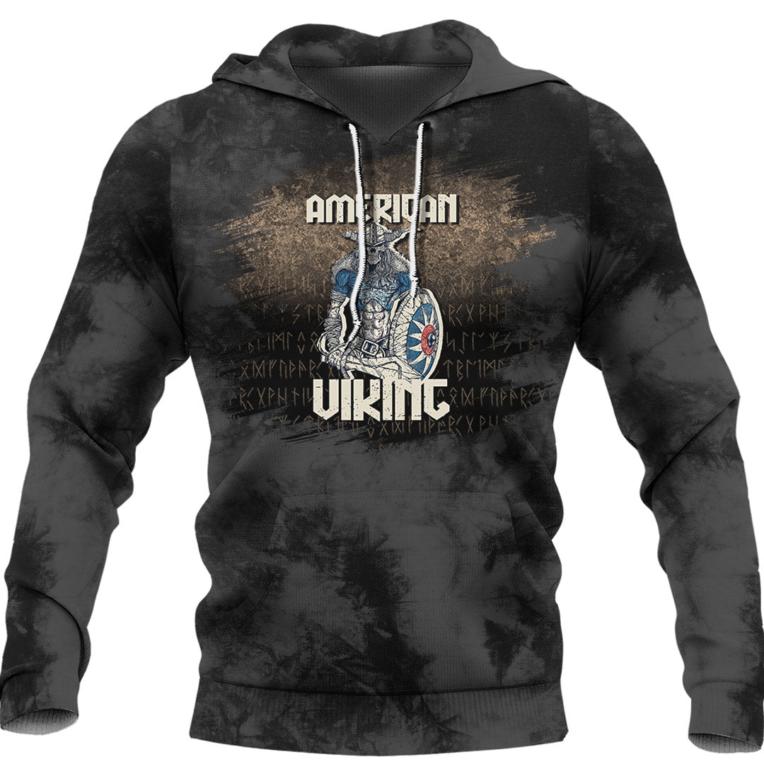 Viking Warrior Viking Sword American Valhalla Norse Viking Hoodie Helm and Hammer Shop