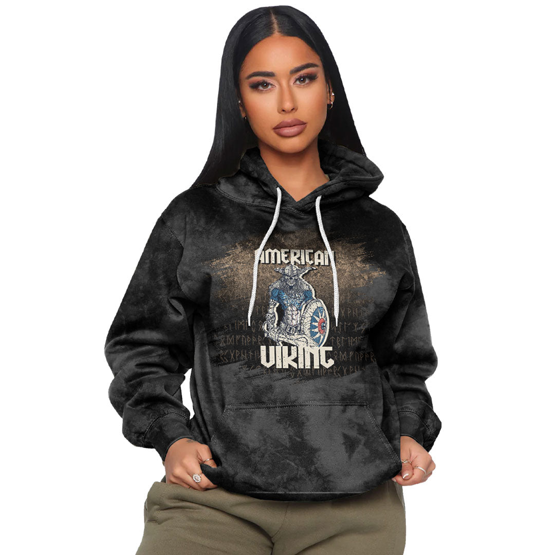 Viking Warrior Viking Sword American Valhalla Norse Viking Hoodie Helm and Hammer Shop