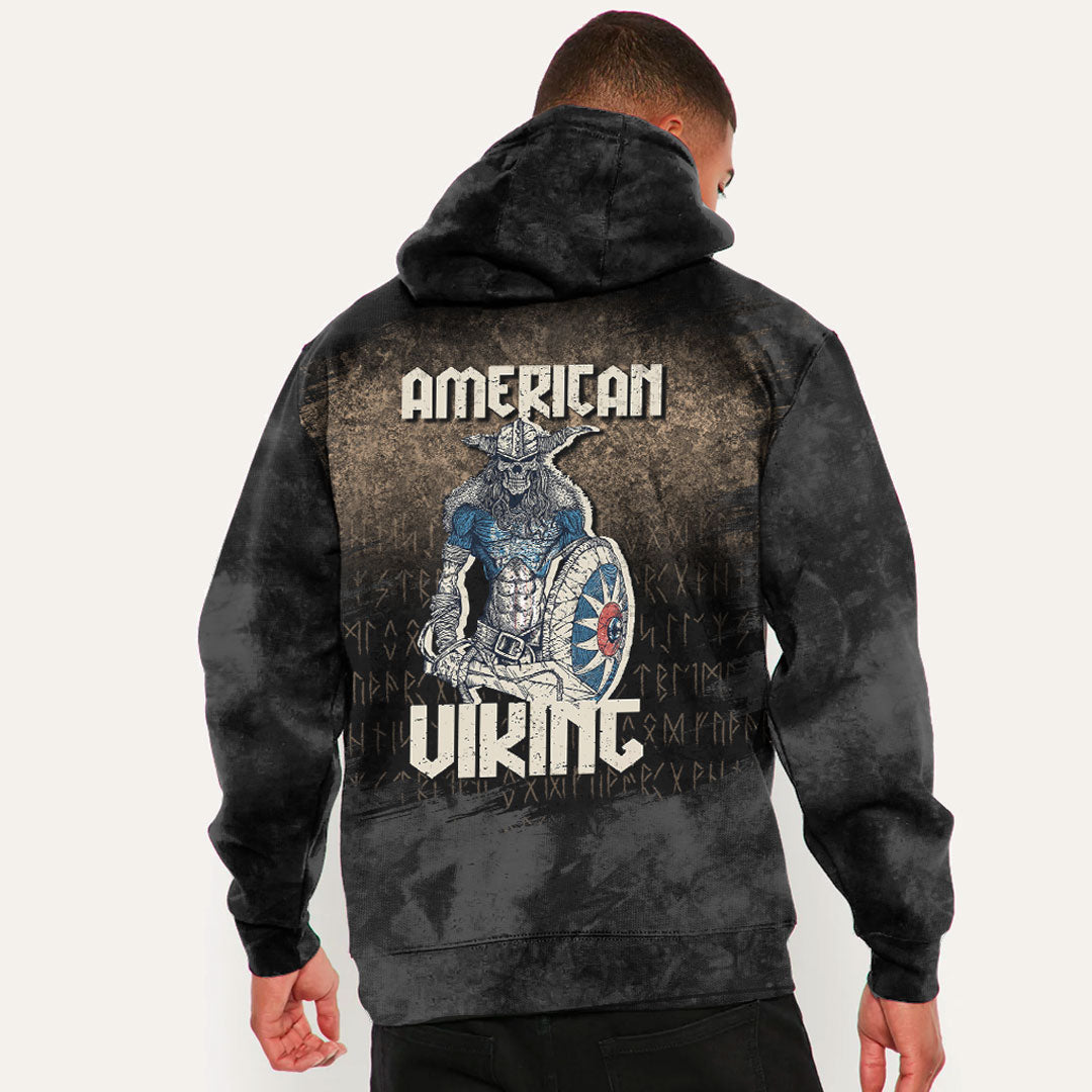 Viking Warrior Viking Sword American Valhalla Norse Viking Hoodie Helm and Hammer Shop